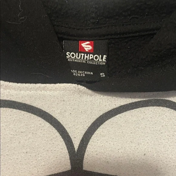 Vintage South Pole Black/Blue/Red Tootsie Colorblock Hoodie - Picture 2 of 6